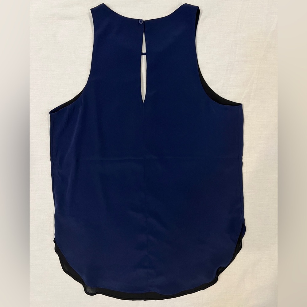 Express Size Small Camisole, Scoop Neck, Peephole, Navy Blue & Black